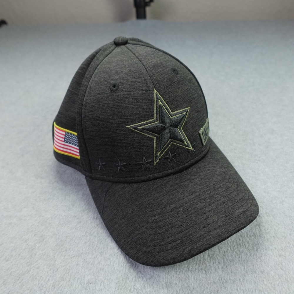 Dallas Cowboys Mens S/M Black Salute to Service Fitted Hat 39THIRTY NFL New Era
